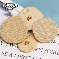 10pcslot round golden buttons for clothing sewing supplies and accessories simple fashion sewing buttons for coat windbreaker