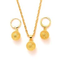 24k gold plated moroccan turkish dubai jewelry necklace pendant earrings indian set