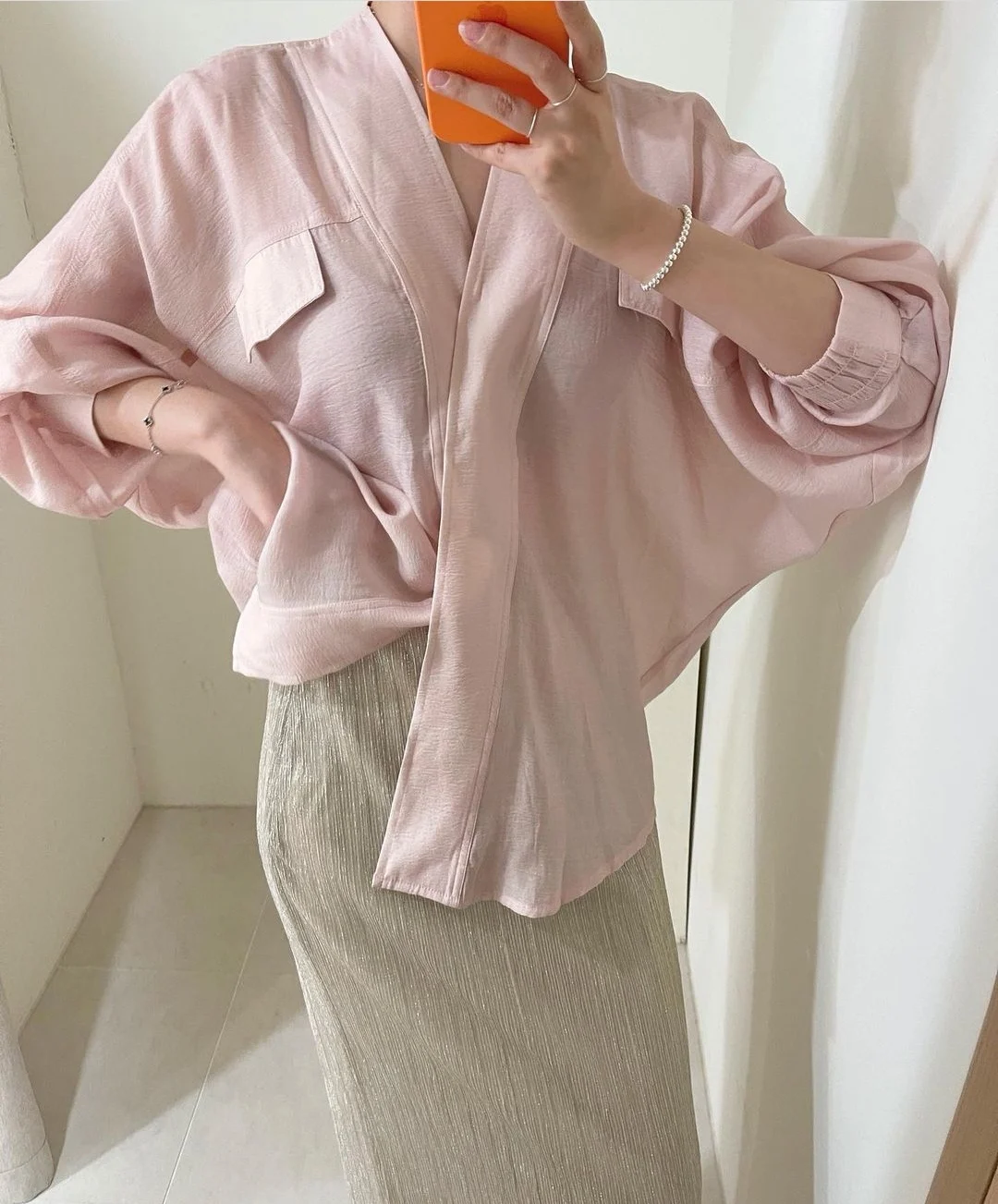 

SuperAen 2022 Summer Casual Sunscreen Micro Transparent Thin Coat Solid V Neck Full Shirt Women