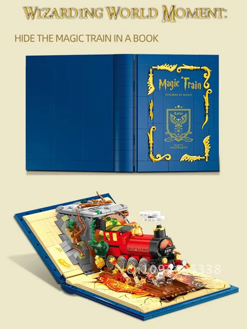 Новый классический фильм Гарри Поттер Волшебный поезд Книга MOC Наборы