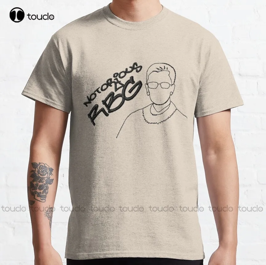 

Notorious Rbg Graffiti Classic T-Shirt Ruth Bader Ginsburg Tshirt Ruler Custom Aldult Teen Unisex Digital Printing Tee Shirts