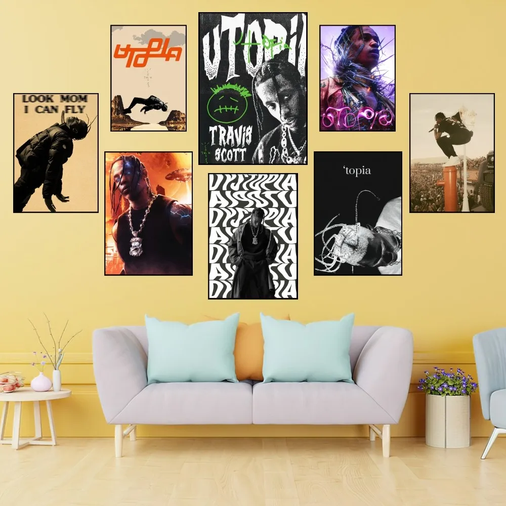 Настенный постер с принтом рапера Тревиса Скотта утопии украшение для спальни