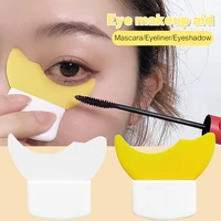 eye makeup auxiliary tool multifunction reusable prevent residue eye makeup for mascara eyeliner eyeshadow silicone aid tools