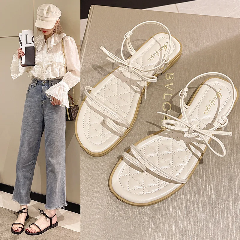 

Beige Heeled Sandals Female Shoe Flip Flops Platform Breathable 2022 Women's Black Lace Up Girls Clear Corrective Espadrilles Co