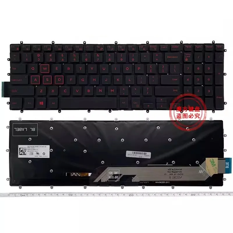 Новая клавиатура для DELL Inspiron 3785 3793 3790 5565 5567 P35E007 с подсветкой клавиатуры