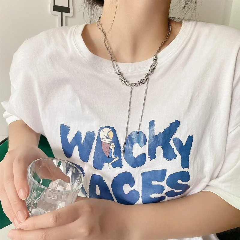 

Геометрические Ожерелья, женское ожерелье с кисточкой, Женская цепочка с кулоном, ювелирные изделия для влюбленных, Свадебный серебристый ...