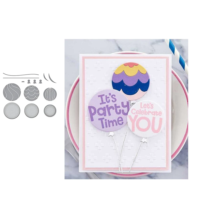 

Beautify Balloon Metal Cutting Dies Stencil Craft Die Cut for Scrapbooking Mold Diy Paper Make Mould Decoration Template Model