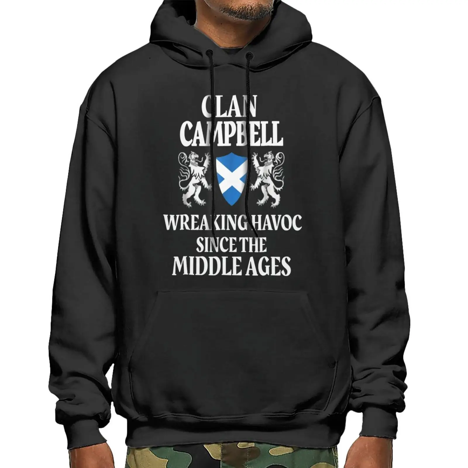 

Campbell Scottish Clan Scotland Name D Hoodie Anime Men's Top Shirt Men Sets Anime Hoodies Hooded Zip-Up Men's Oversize Hoodie