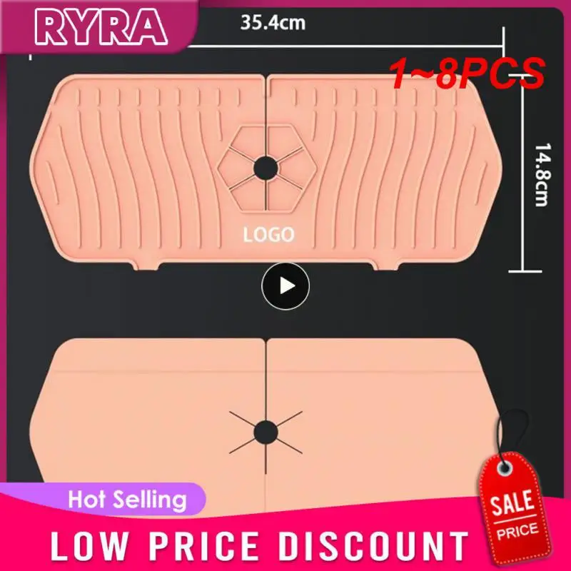 

Силиконовый коврик для кухонного смесителя, защита от разбрызгивания дренажного крана, 1-8 шт.