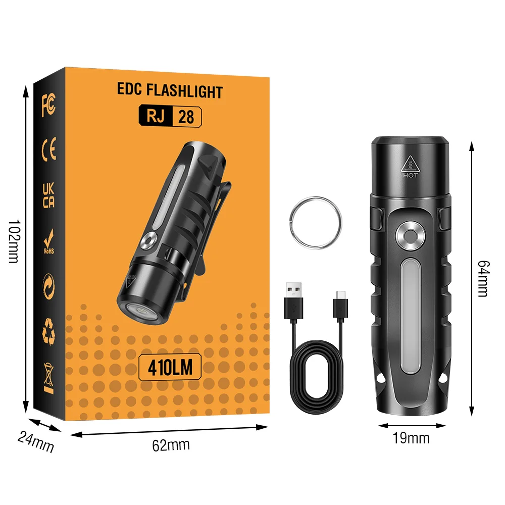 

BORUiT RJ28 фонарик-брелок