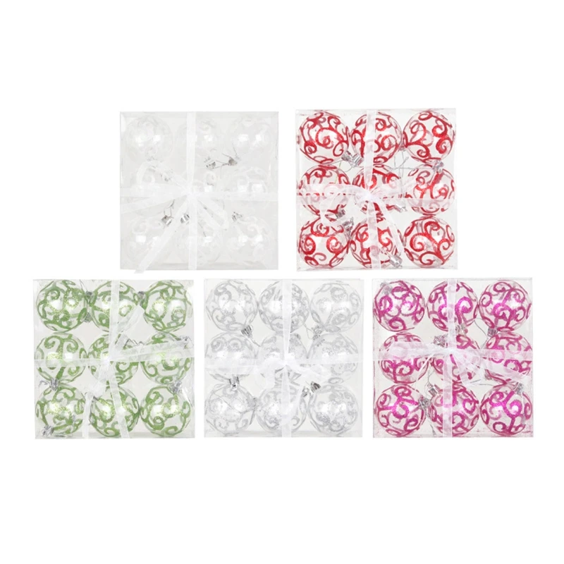 

517E рождественские украшения в виде шаров для рождественских украшений, 9 предметов