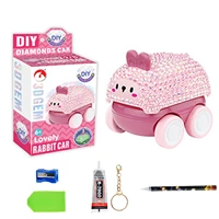 arts and crafts for kids ages 8 12 5d diamond art painting kits for beginners diy 3d diamond pig car diamond art for kids 5d