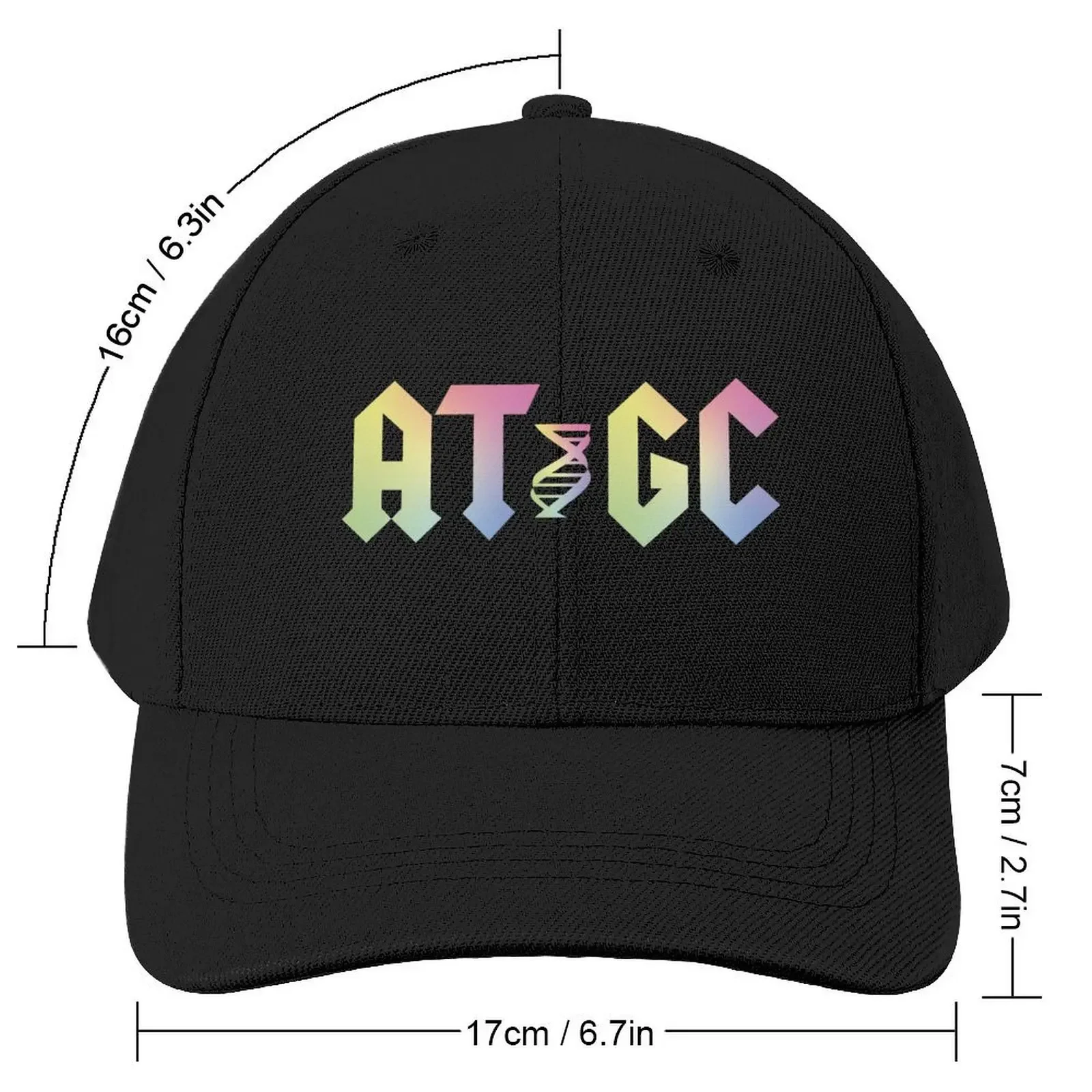 ATGC Молекулярная биология Генетика Бейсбольная кепка для регби Роскошная мужская