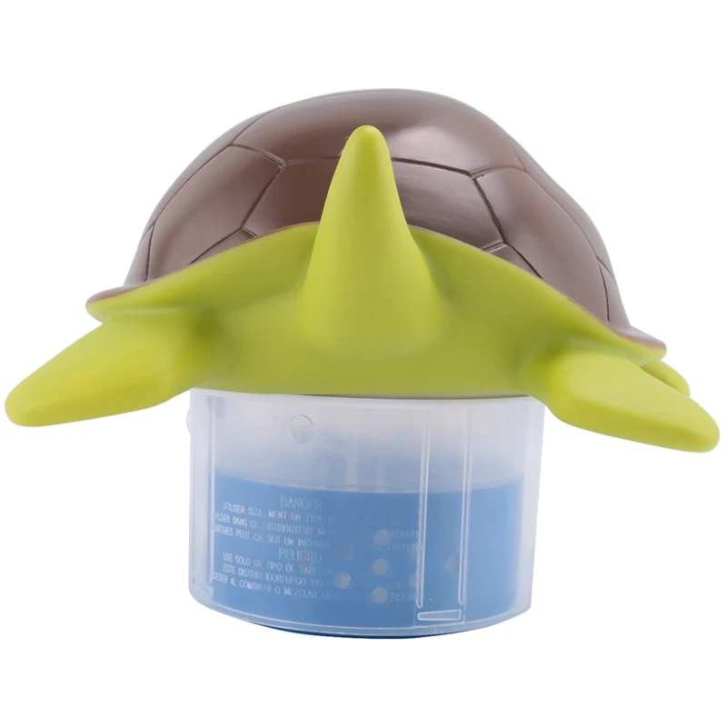 Плавающий дозатор хлора для бассейна в виде черепахи забавное милое 10-дюймовое