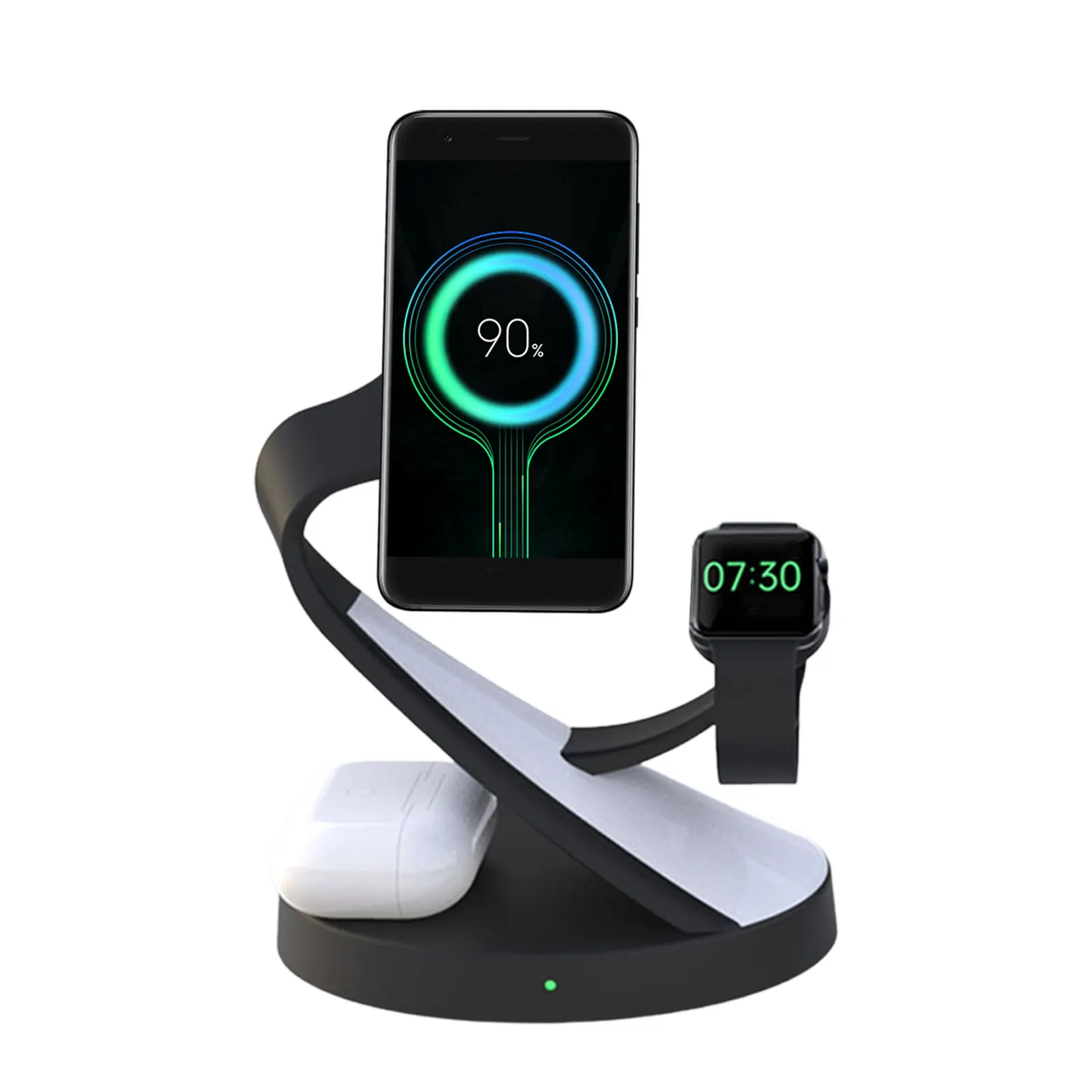 

5 in 1 Magnetic Wireless Charging Station for Multiple Devices Magsafe Charger Stand for iPhone AirPods Apple Watch QC3.0 Adapt