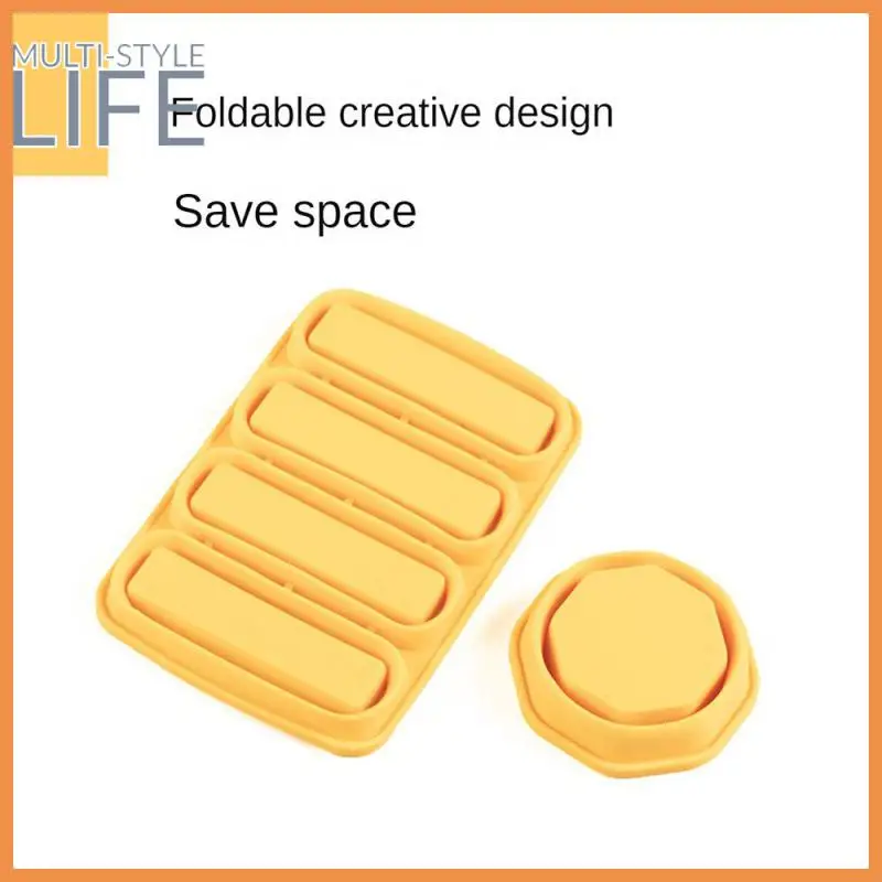 

Rectangular Ice Cream Mold Pink/yellow/green/blue Ice Crate Foldable Hexagonal Ice Maker Homemade Tools Homemade Ice Mold