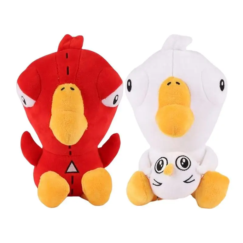 

30cm Soft Red Duck Plush Toy Kawaii White Duck Geese Plushie Cartoon Anime Game Collection Dolls Stuffed Animal Birthday Gift