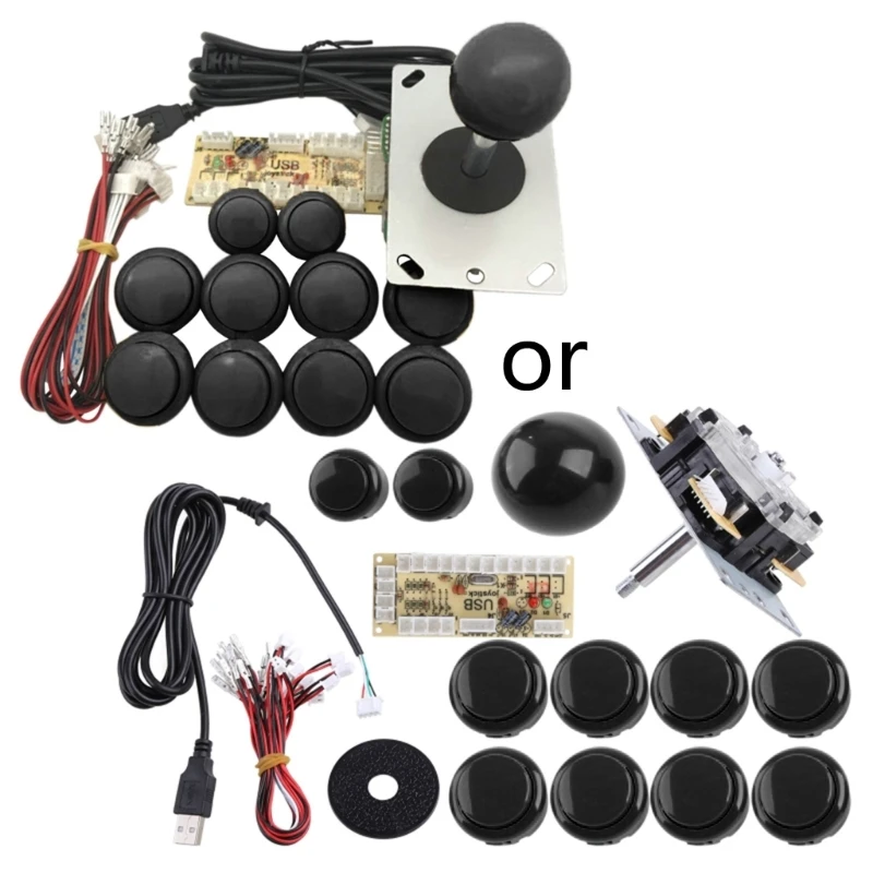 

Игроки LED Arcade DIY Kit для USB PC Game DIY Controller DIY Arcade Joystick, LED Arcade Buttons Zero Delay USB Encoder