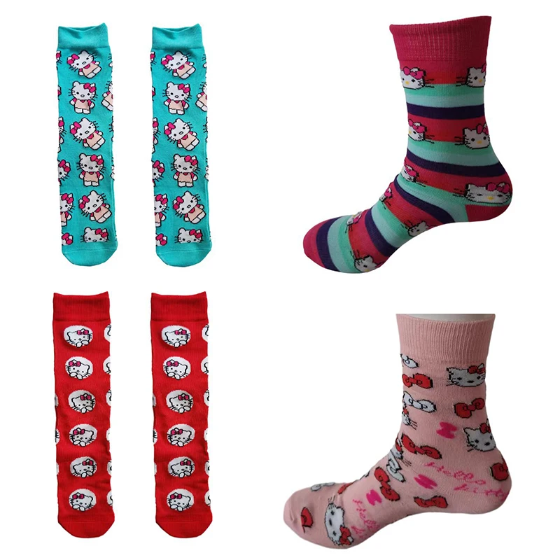 

Новые милые дизайнерские носки из аниме, милые дышащие тонкие хлопковые носки для девочек с рисунком, впитывающие пот, подарок, оптовая продажа