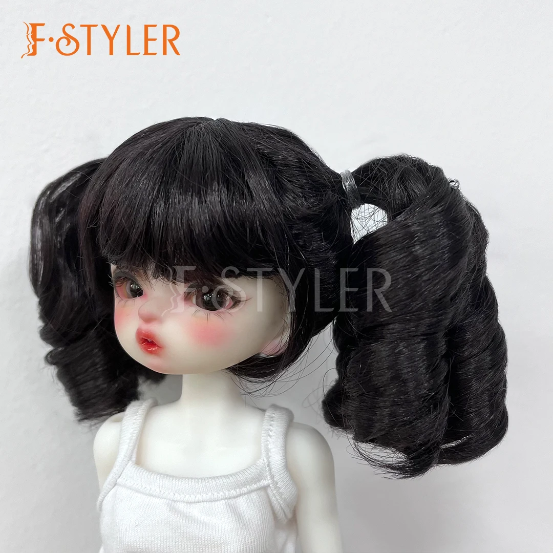 FStyler синтетический мохеровый парик для куклы BJD 1/3 1/4 1/6 короткий вьющийся