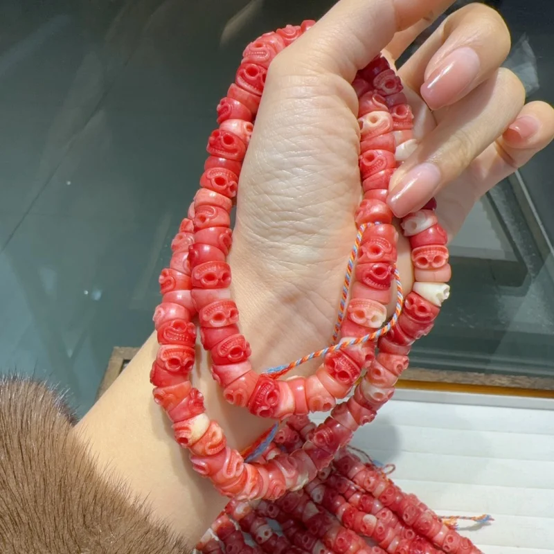 Ожерелье с полуобхватом крови из бусин бычьего кишечника a Dai 108