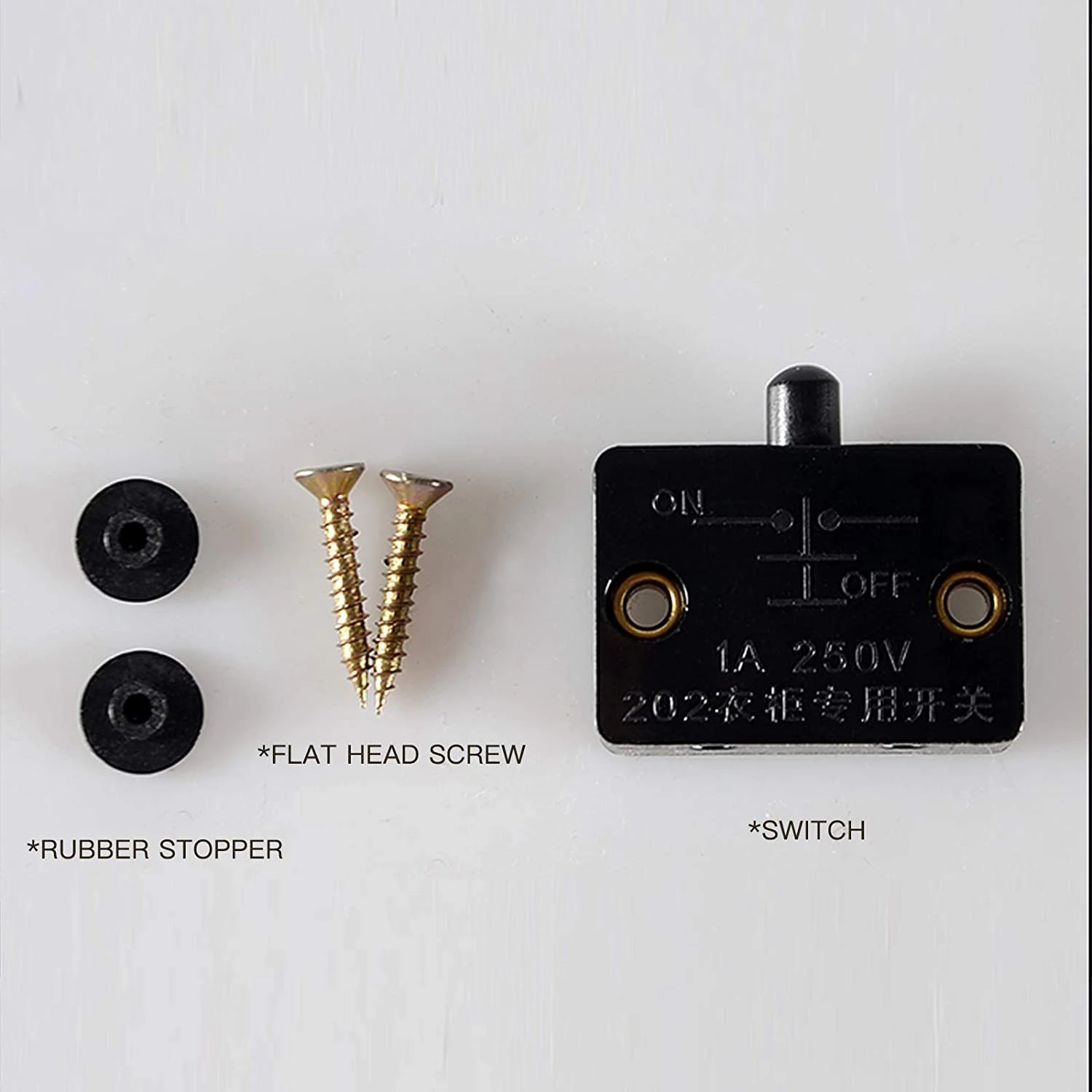 6 шт. дверной светодиодный выключатель для освещения шкафа нормально закрытый