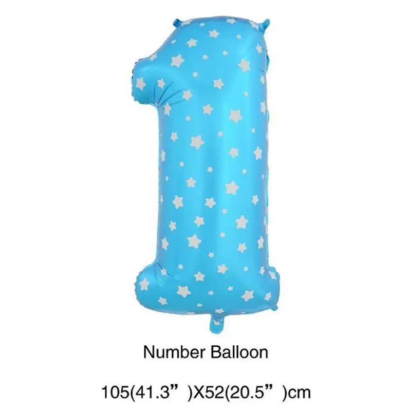

[Clearance Sale] 1Pc Aluminum Film Digital Birthday Party Decoration Balloon 40 Inch