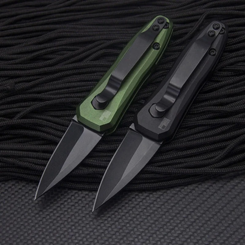 Складной нож CPM154 с алюминиевой ручкой черный титановый тактический для кемпинга