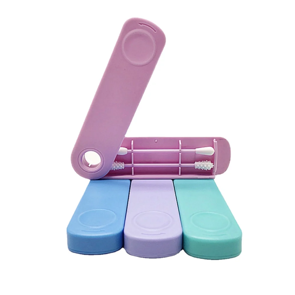 

2 шт./корт. Многоразовые ватные тампоны, двухсторонние, для лица, ушей, для очистки, макияжа, Косметическое удаление, моющиеся портативные сил...