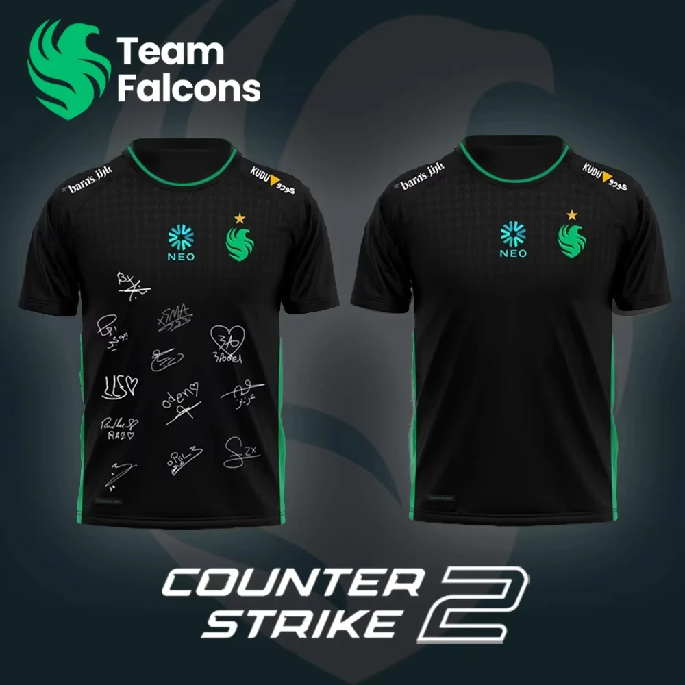 Новинка 2023 года Counter-Strike 2 Team Falcons киберспортивная форма Джерси дышащие спортивные