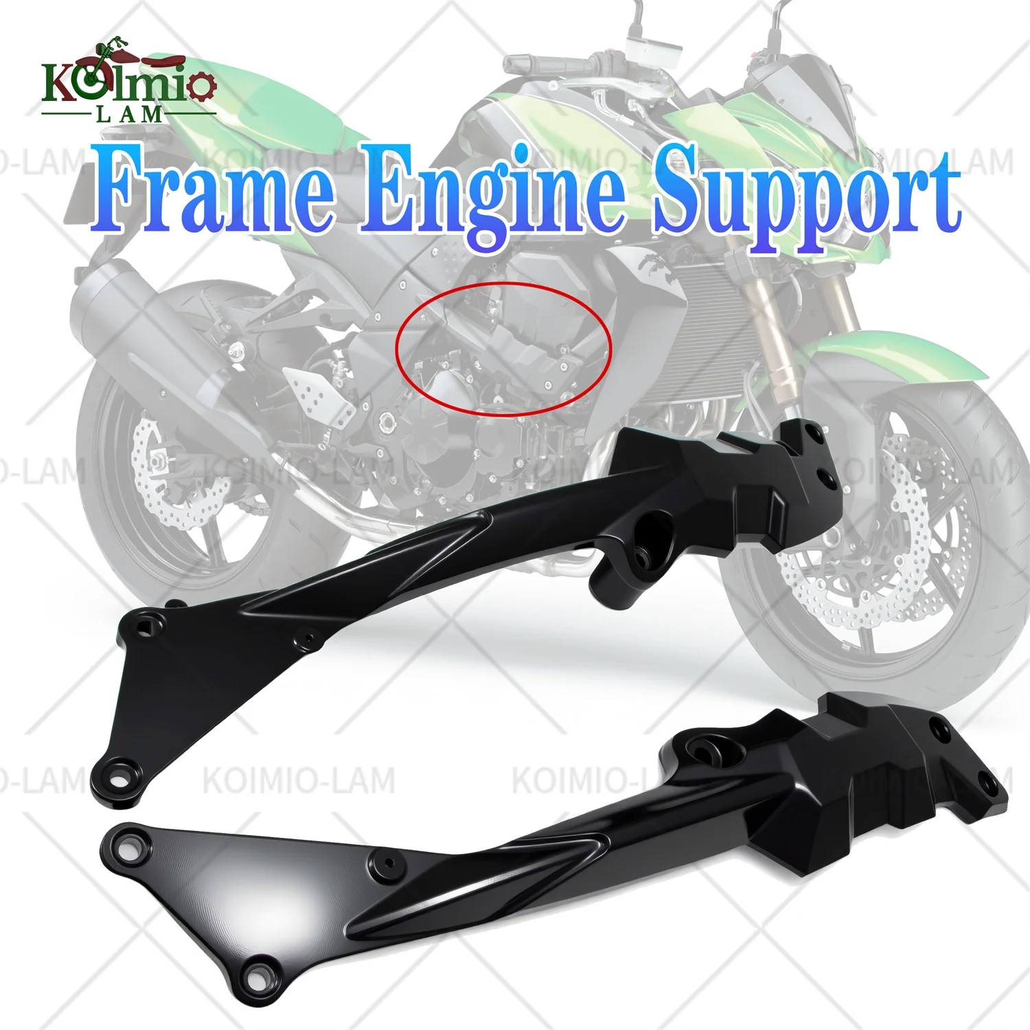 

Подходит для KAWASAKI Z750 Z750R 2007-2012 Z1000 2007-2009 Z 750/1000 левая и правая боковая рама, поддержка двигателя
