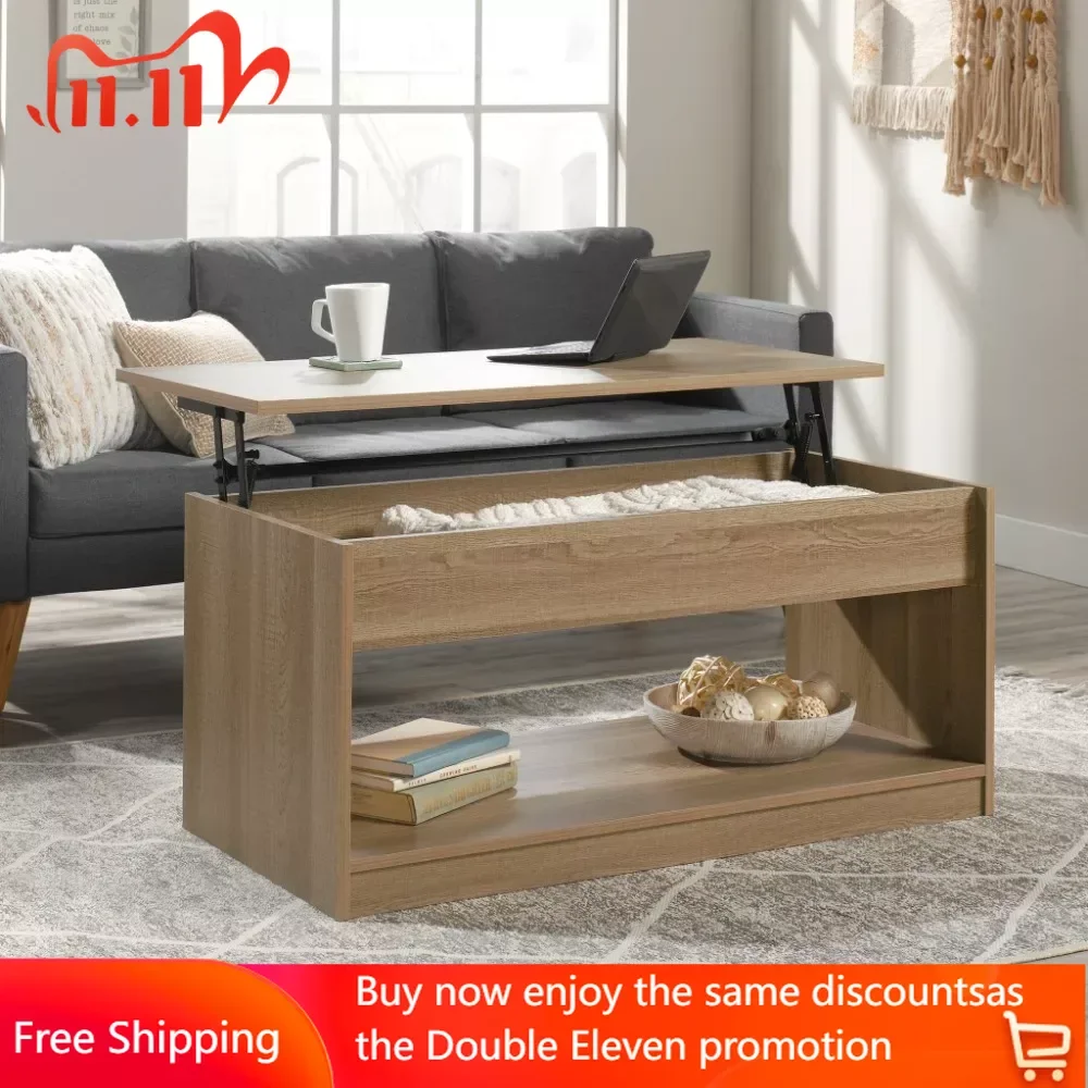 

Lift Top Coffee Table Summer Oak Finish Free Shipping Sofa Table for Living Room Tables Furniture Tea Neat Couch Cafe Home