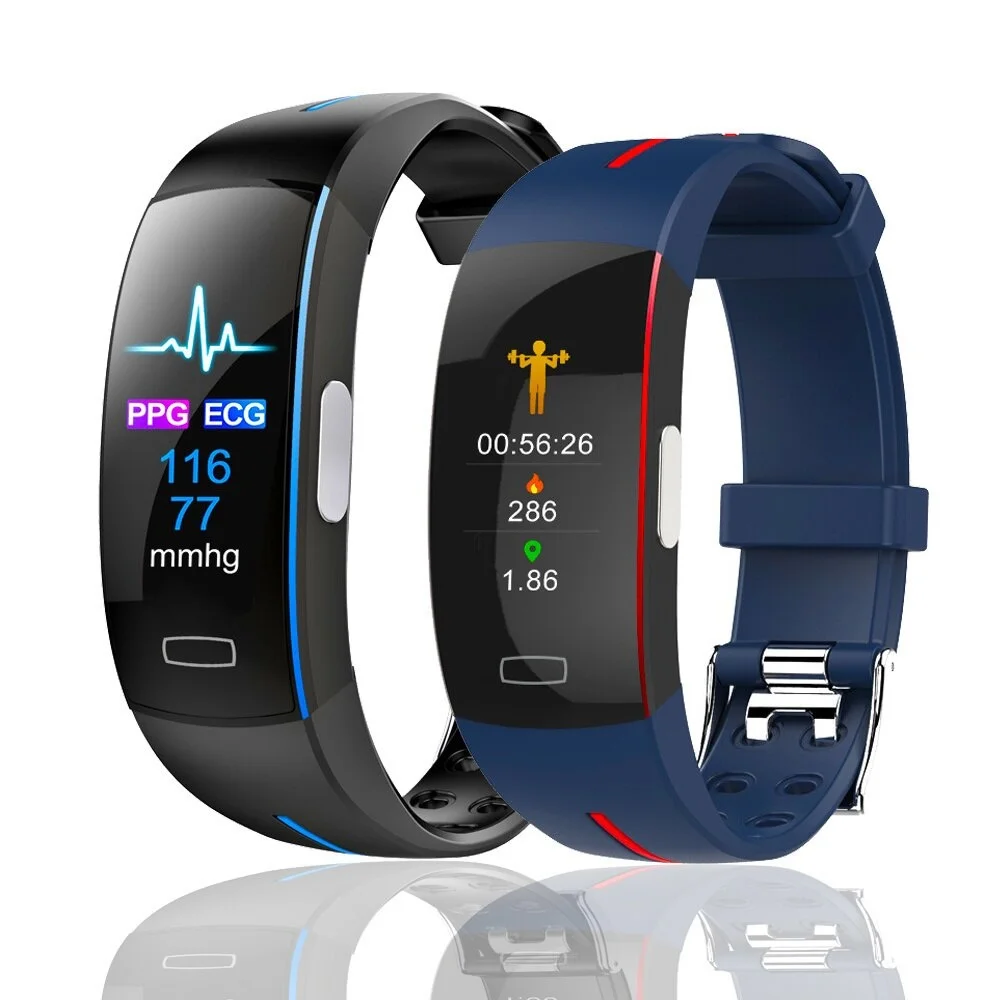 

2022New Smart Band ekg + ciśnienia krwi PPG monitorowanie tętna wodoodporny krokomierz bransoletka sportowa Fitness zegarek z
