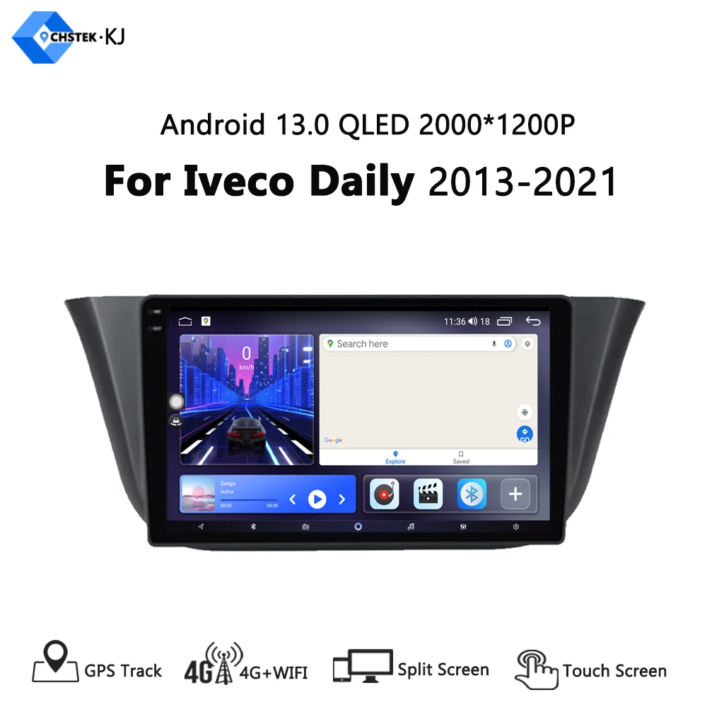 

IPS Car Radio Android 13 Auto Video Player For Iveco Daily 2013 - 2021 GPS Multimedia Autoradio Touchscreen All In One NO 2 Din