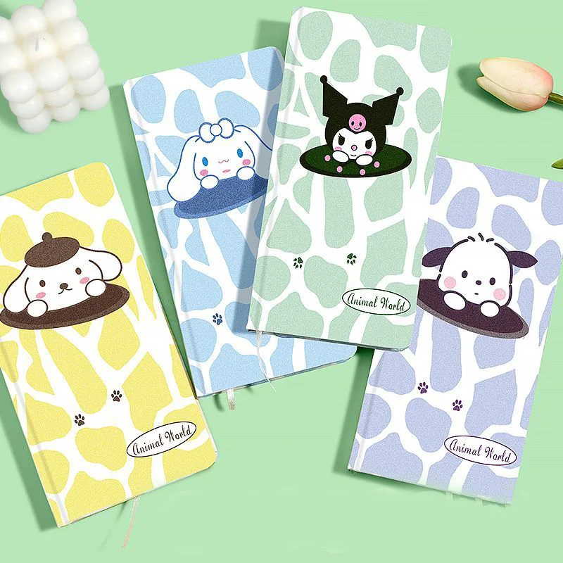 

Kawaii Sanrio Cinnamoroll Pocketbook My Melody Kuromi милые портативные заметки для студентов блокнот для записей канцелярские принадлежности для офиса и школы