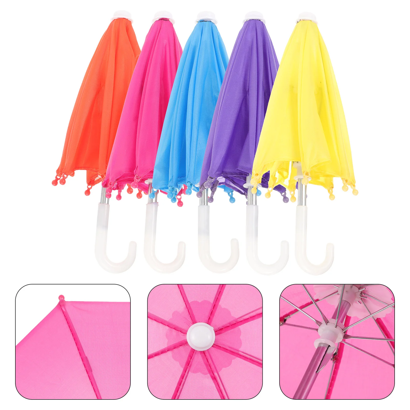 

5 Pcs Umbrella Lovely Model Adorable Delicate Mini Infant Toys Tabletop Decor Baby Wear-resistant Kids