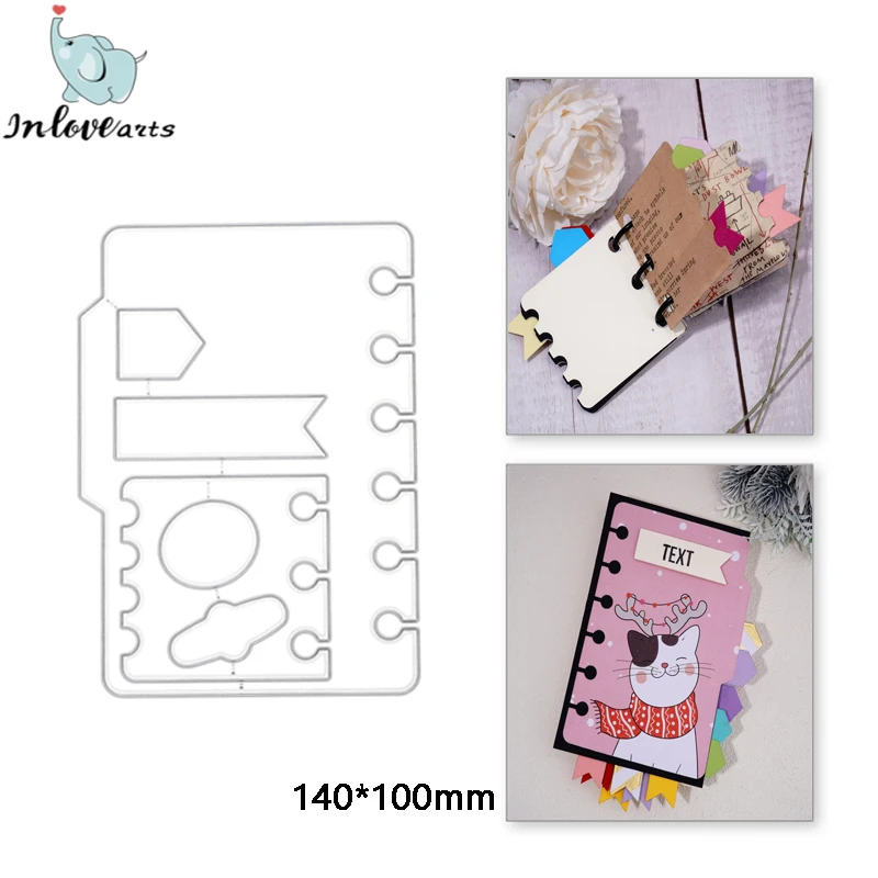 

InLoveArts Book Metal Cutting Dies Cut Die Mold Frame Decoration Scrapbook Paper Craft Knife Mould Blade Punch Stencils Dies DIY