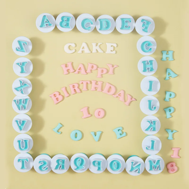 

Kitchen Cookie Cutter Baking Pastry Mold Letter Fondant Cookie Cutter Alphabet Number Cookie Molds Cake Decoration Tool Bakeware