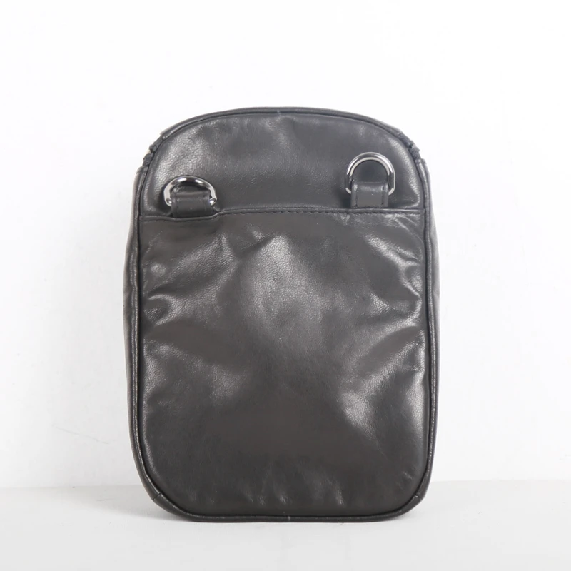 Сумка-мессенджер унисекс из натуральной овечьей кожи роскошный саквояж