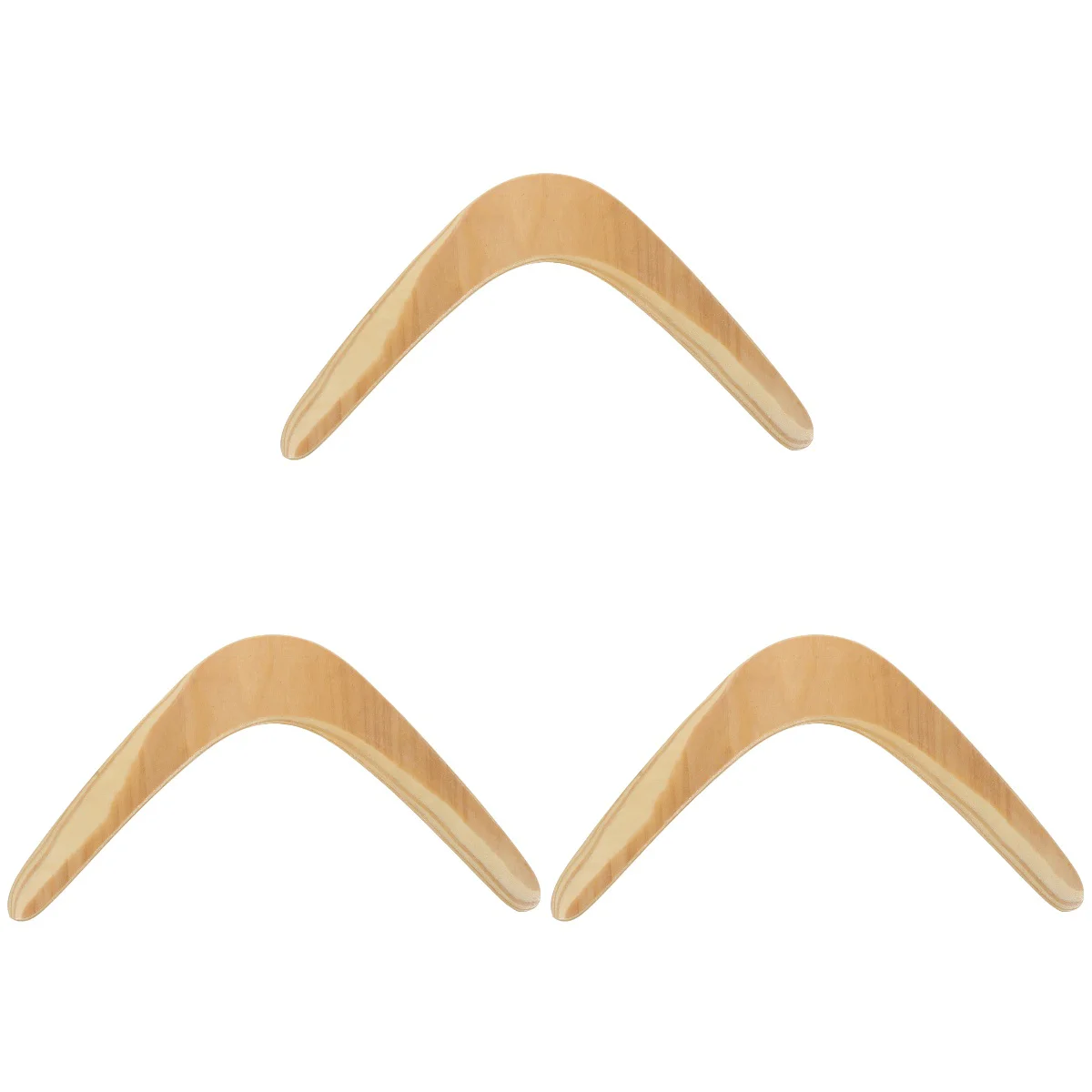 

3 PC Boomerang Children Funny Flying Toy V Shaped Wooden Saucer Teens Outdoor Playset Sports Equipment Returning