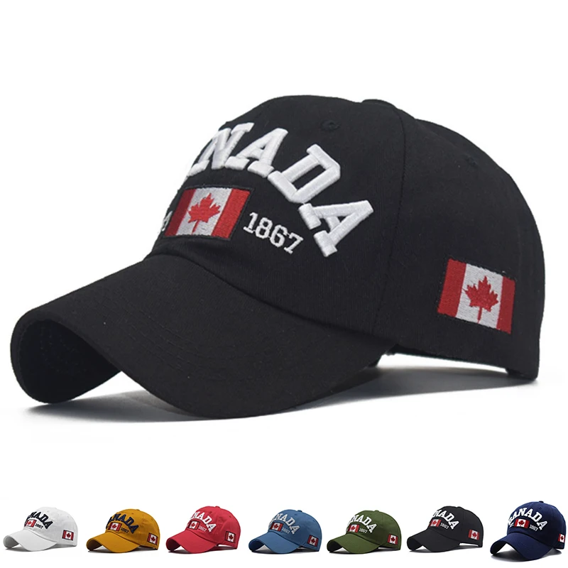 

I Love Canada Baseball Caps for Women Men Spring Summer Embroidery Snapback Casual Cotton Dad Hats Hip Hop Caps Gorra Casquette
