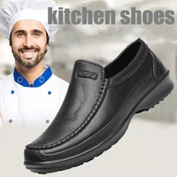 kitchen shoes man fashion chef workshoes non slip shoes waterproof sneakers loafers free shipping leather shoes