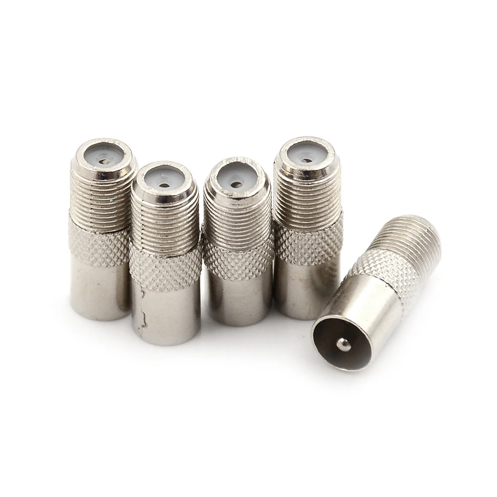 

5 шт./лот переходник для антенны из сплава с разъемом F на Male 9.5TV, посеребренные разъемы
