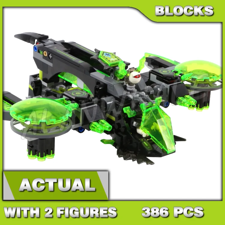 386 шт. Nexoes Knights Berserker Bomber MechaByter съемный костюм Vyro с крылатым глазом 10816 игрушка из