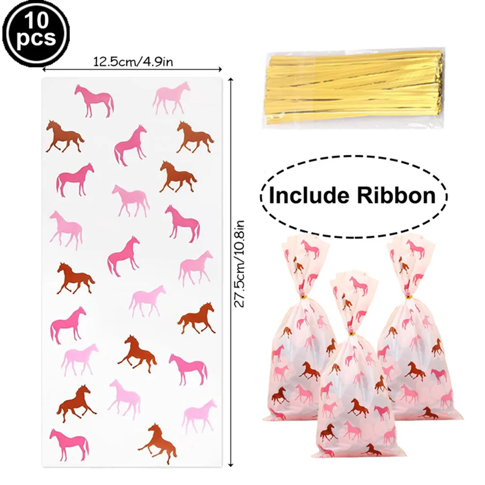 

10 шт. целлофановые пакеты для конфеток, розовые, коричневые