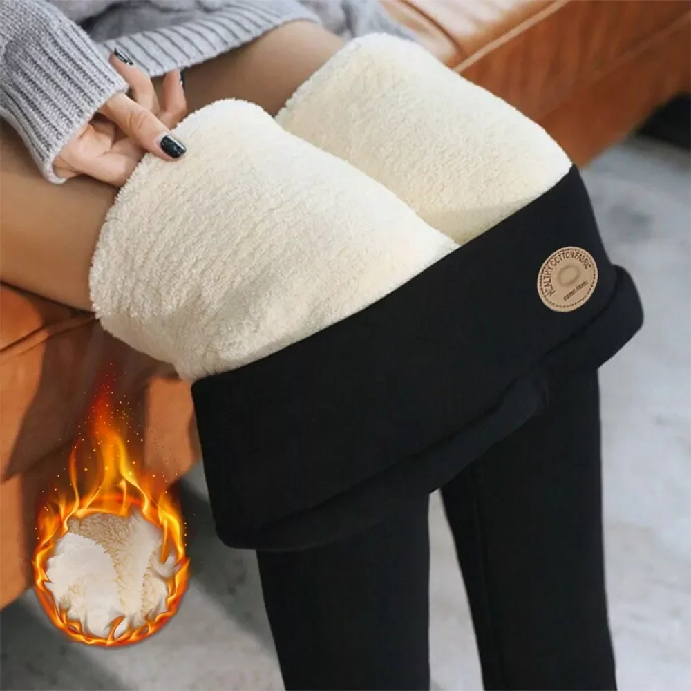 

NEW IN Warm Leggings Soft with Fleece Thermal Pants Gray High Waist Leggings Skinny Thick Velvet Winter Leggings for Women