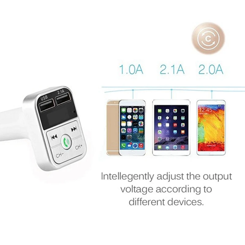 Автомобильный Bluetooth FM-передатчик B2 беспроводное автомобильное зарядное