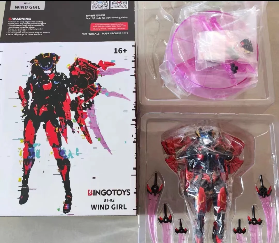 

BingoToys BT02 Windgirl Deformation Toy Action Figures Model Female Action Figures Robot Boy Toy