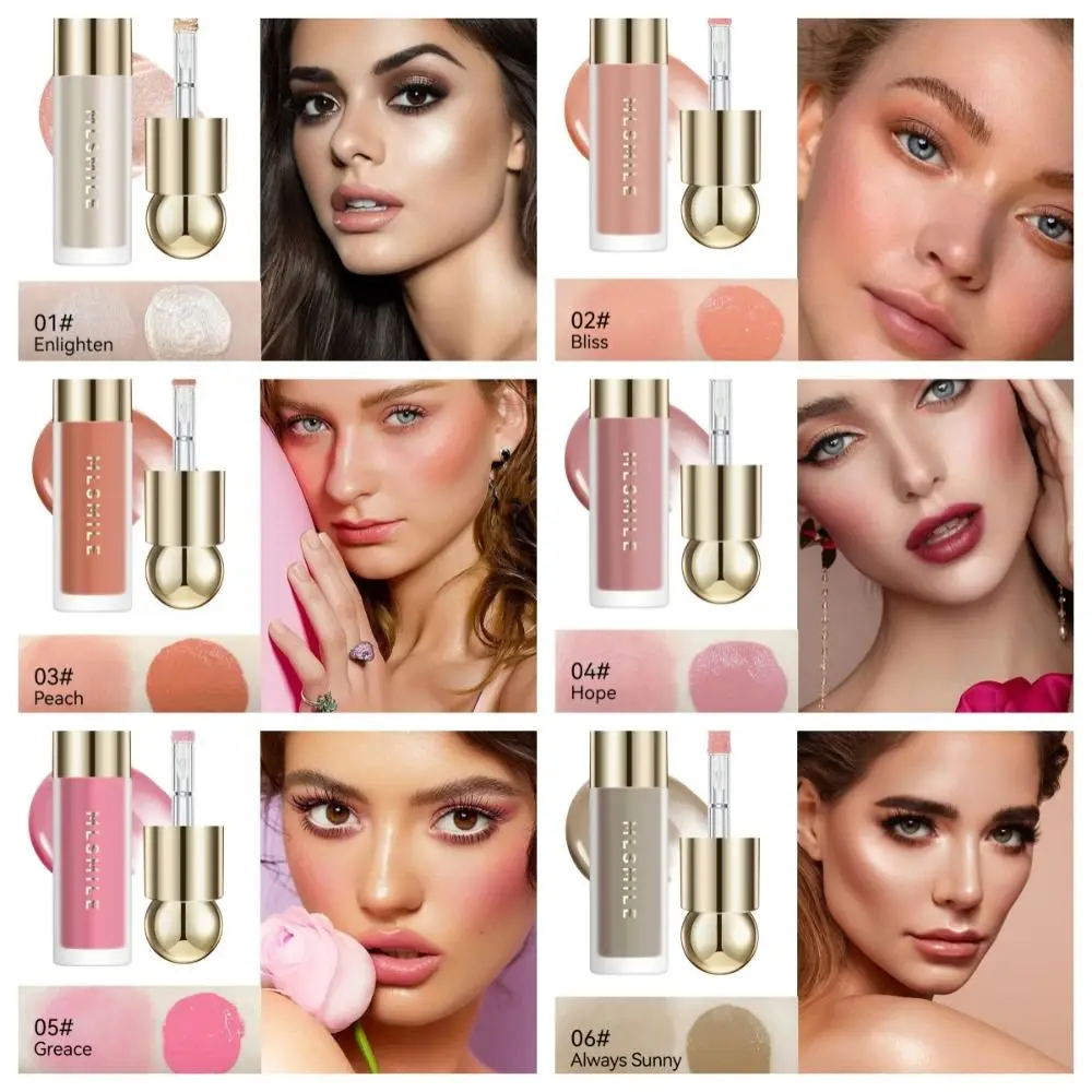 Натуральные жидкие румяна для губ и щек ручка контура многофункциональная