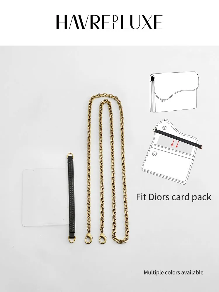 Card Holder Transformation Liner Bag Crossbody Shoulder Strap Wallet Short Chain Transparent Inner Accessories For Women's Purse